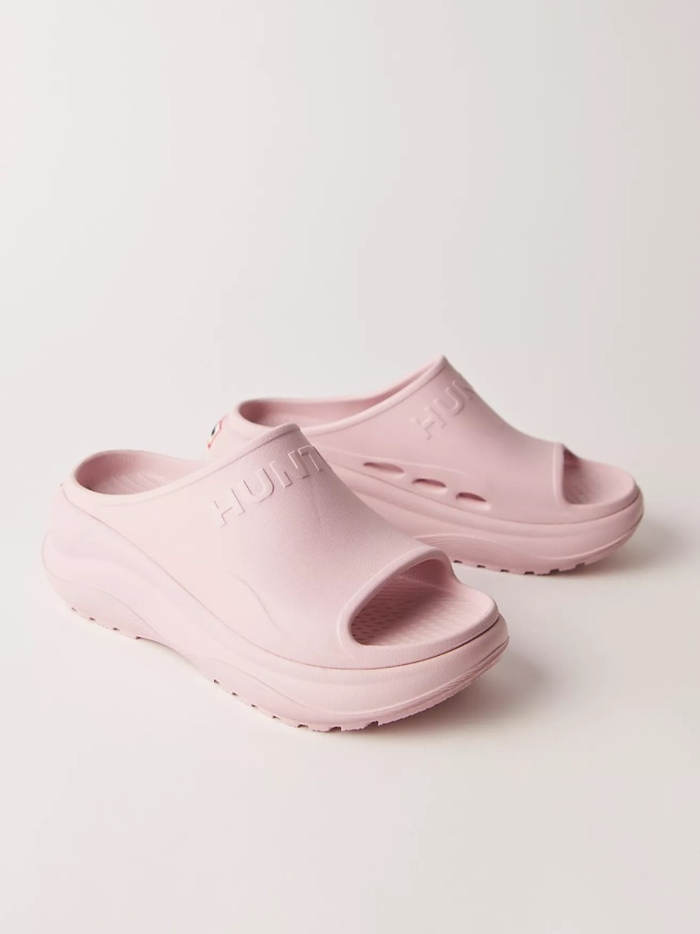 Hunter Haddie Pink Platform Slide Sandals - Picture 4 of 10